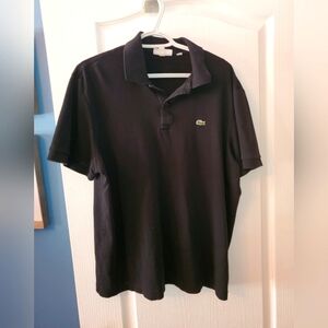 Lacoste polo shirt. Black. Size 7, xxl.